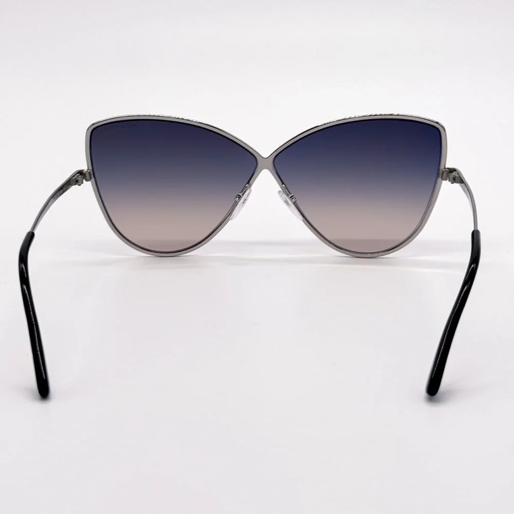 NEW TOM FORD TF569 16B SILVER WOMEN SUNGLASSES ELISE-02 FT0569/S 16B EYEWEAR - Picture 6 of 11